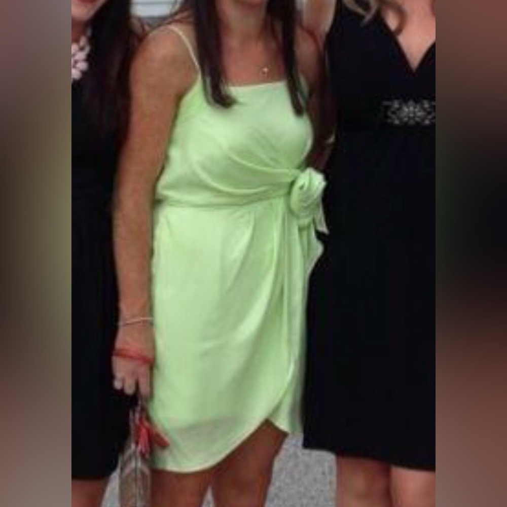BCBG Light Green Asymmetrical Dress